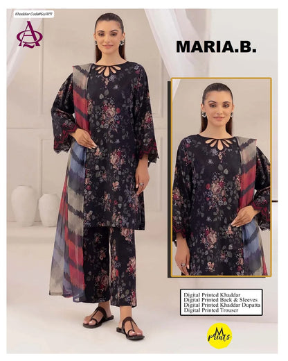 KHADDAR 3PC DIGITAL PRINT