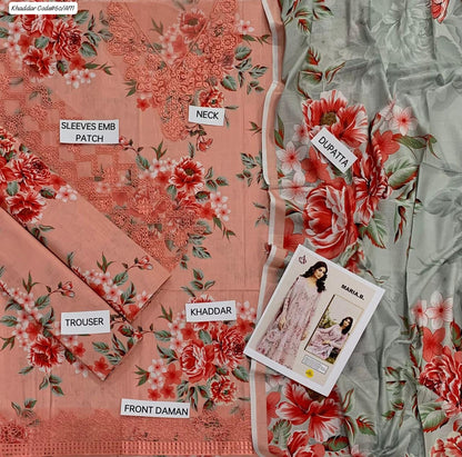 KHADDAR 3PC DIGITAL PRINT