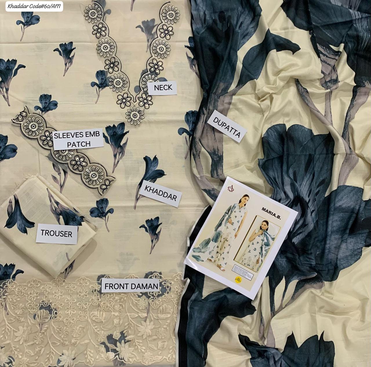 KHADDAR 3PC DIGITAL PRINT