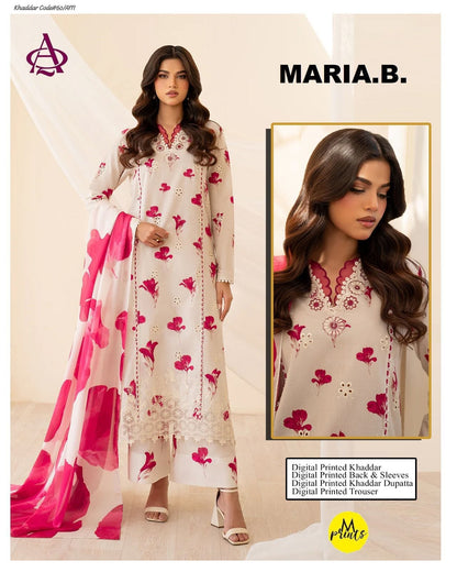 KHADDAR 3PC DIGITAL PRINT