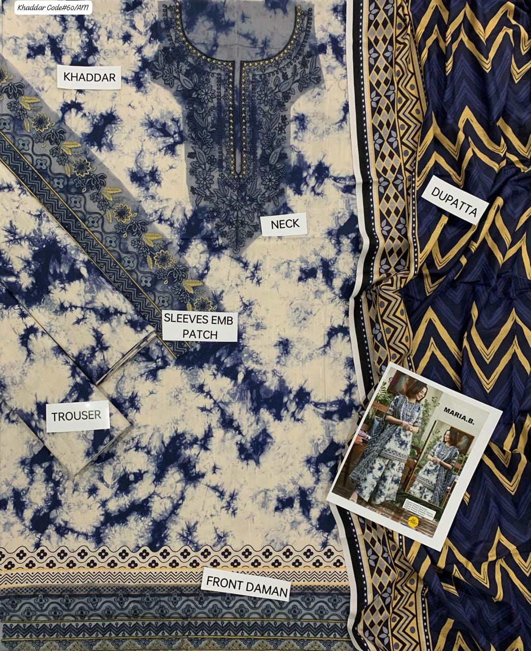 KHADDAR 3PC DIGITAL PRINT