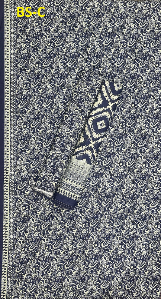 EXCLUSIVE BIN SAEED DIGITAL PRINTED COTTON UNSTITCHED COLLECTION 2025