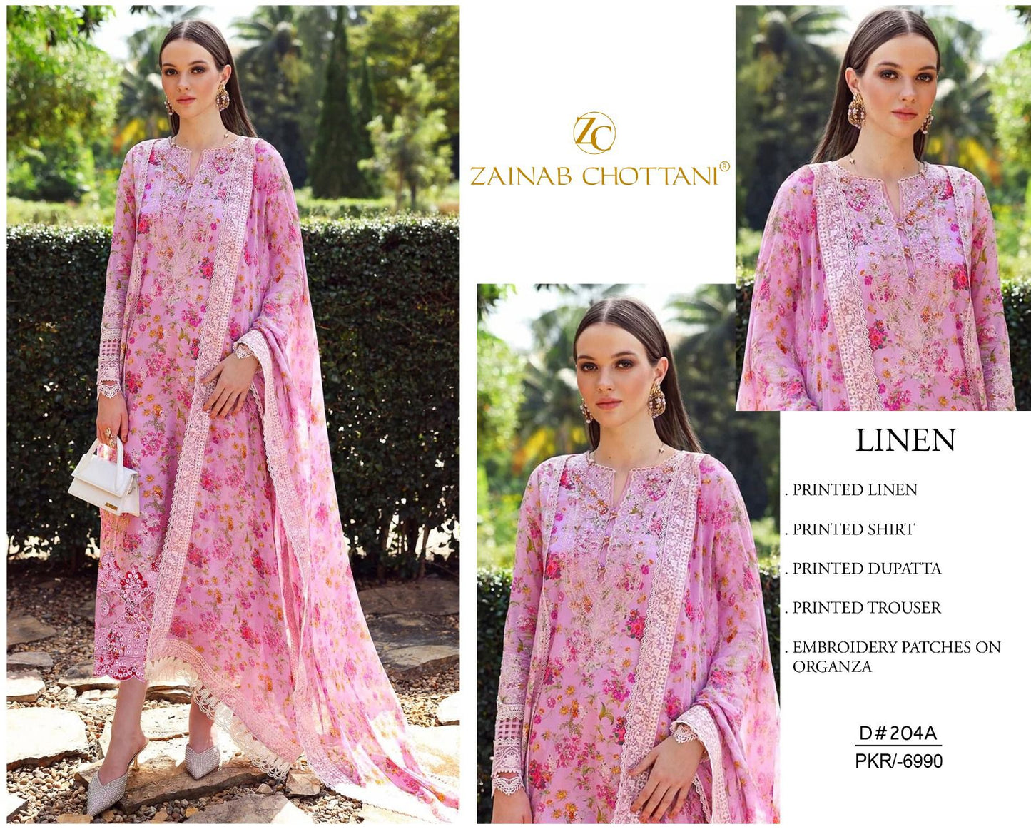 MIXED BRANDED Linen With LINEN DUPATTA