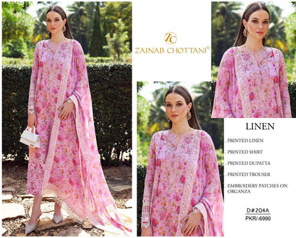 MIXED BRANDED Linen With LINEN DUPATTA