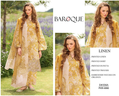 MIXED BRANDED Linen With LINEN DUPATTA