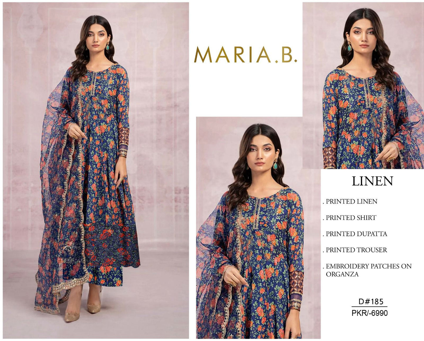 MIXED BRANDED Linen With LINEN DUPATTA