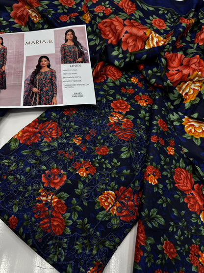 MIXED BRANDED Linen With LINEN DUPATTA