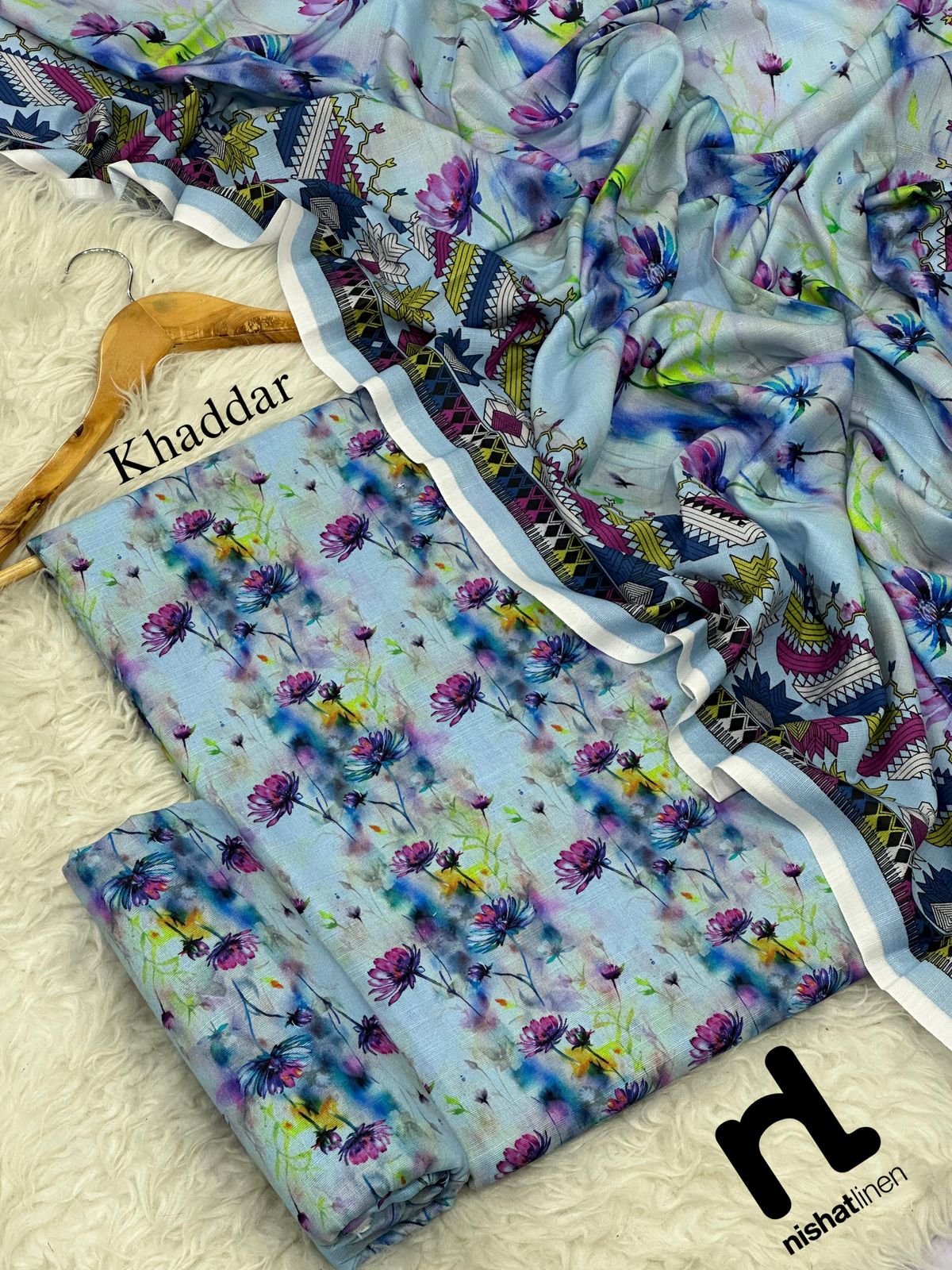 NISHAT BRANDED KHADDAR 3 PC