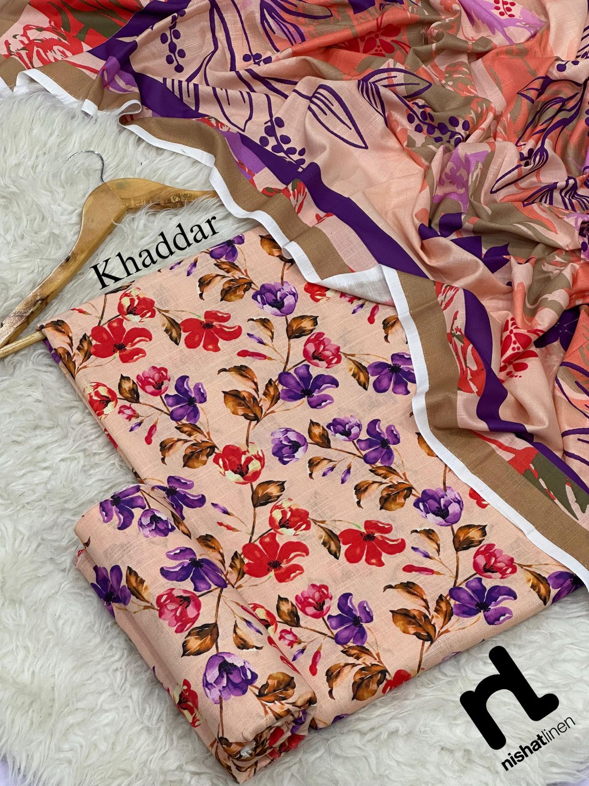 NISHAT BRANDED KHADDAR 3 PC