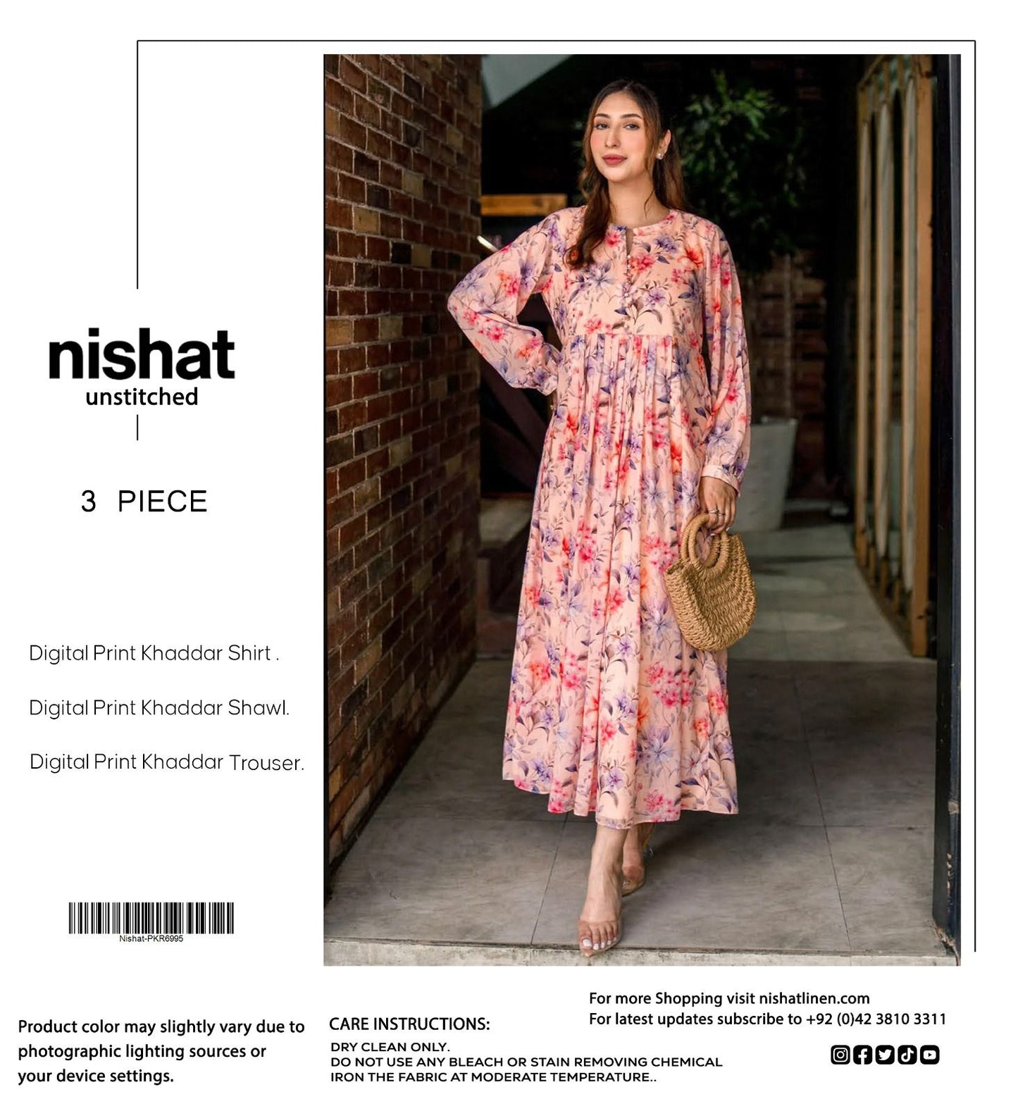 NISHAT BRANDED KHADDAR 3 PC