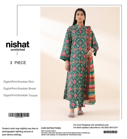NISHAT BRANDED KHADDAR 3 PC