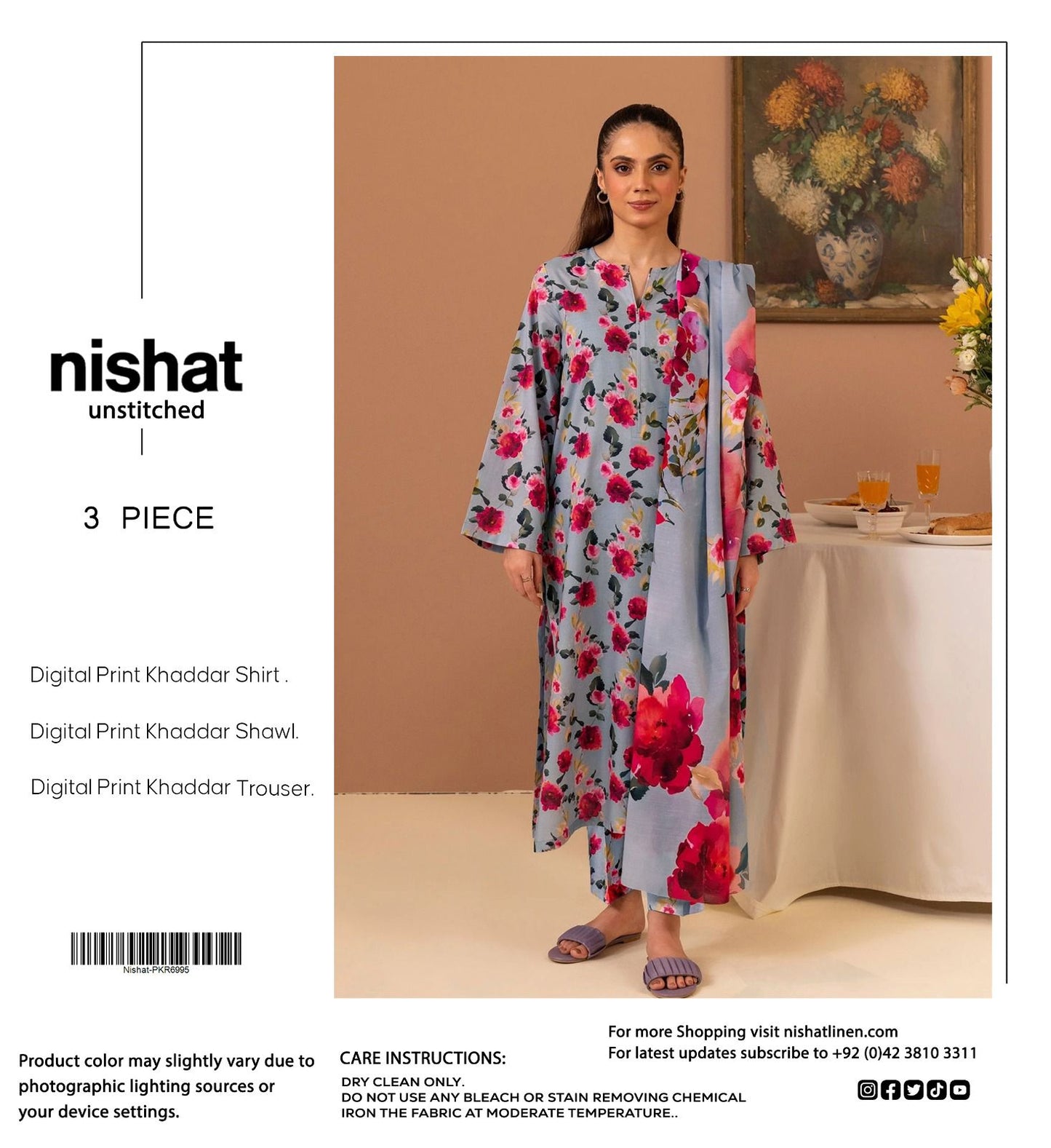 NISHAT BRANDED KHADDAR 3 PC