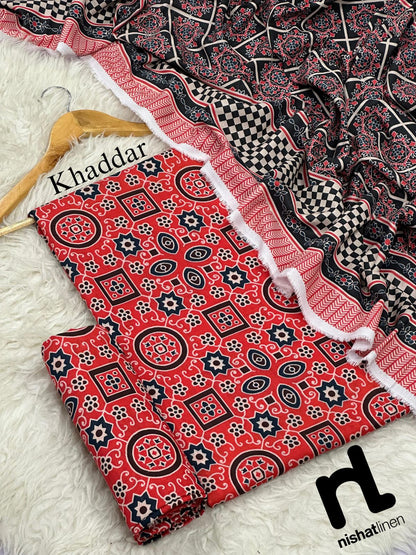 NISHAT BRANDED KHADDAR 3 PC