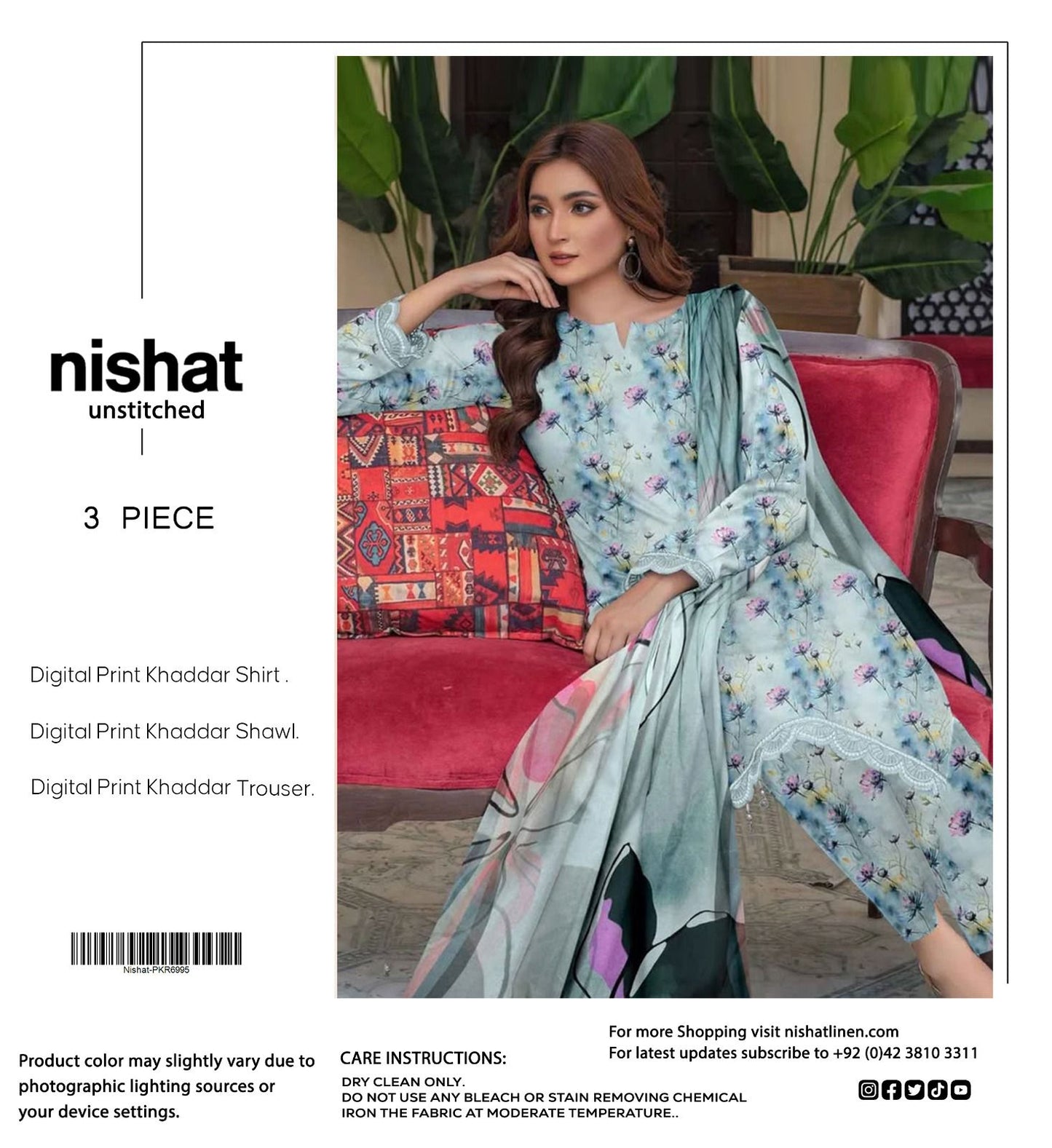 NISHAT BRANDED KHADDAR 3 PC