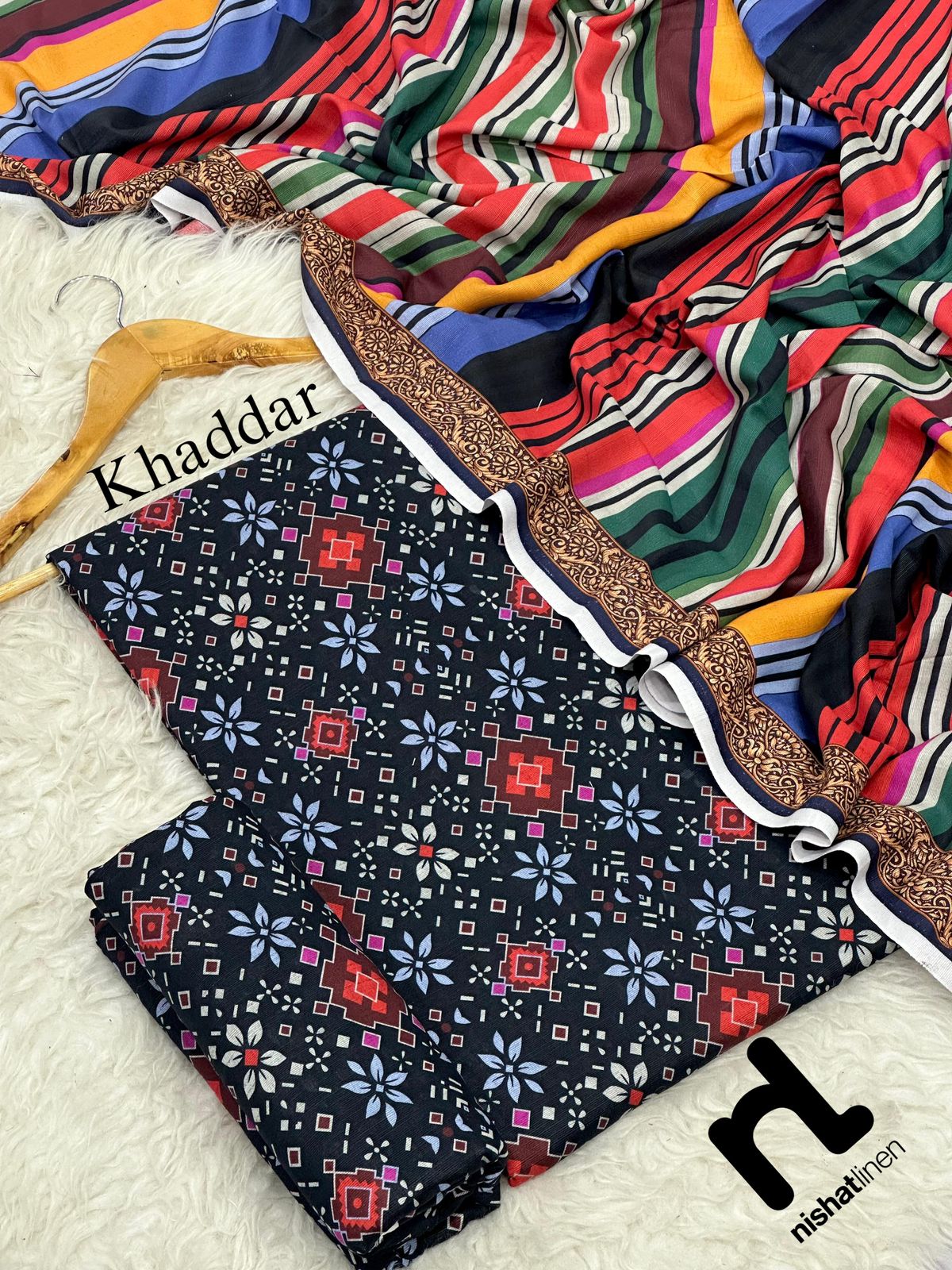 NISHAT BRANDED KHADDAR 3 PC