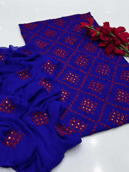 Most Demanded Collection Fabric Bamber Chiffon Handmade &nbsp;Pakka Shesha work