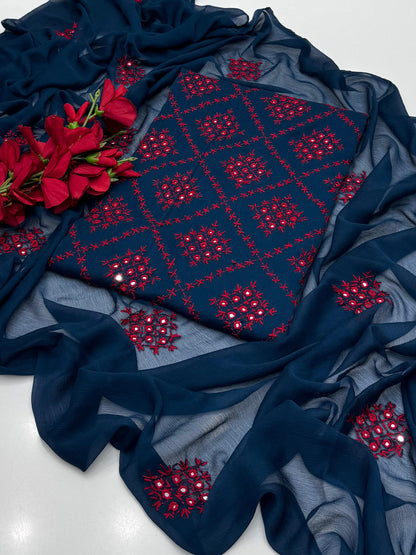 Most Demanded Collection Fabric Bamber Chiffon Handmade &nbsp;Pakka Shesha work