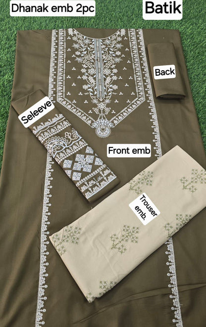 WINTER COLLECTION BRAND:MIX FABRIC DHANAK 2 PC