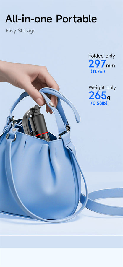 Selfie Stick with Tripod Stand - 4 in 1 Bundle